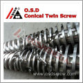 Bimetal conical parallel twin screw barrel for pvc pipe extrusion